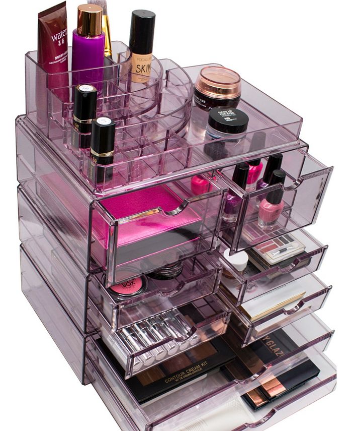 Sorbus Cosmetics Makeup and Jewelry Storage Case Display Sets Style 2