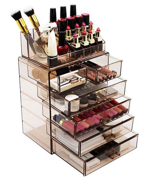 Sorbus Cosmetic Makeup And Jewelry Storage Case Medium Display