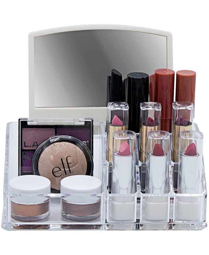 Sorbus Makeup Organizer with Mirror 10 Slots Macy's