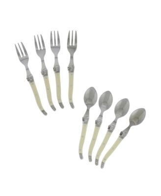 Laguiole Cocktail or Dessert Spoons and Forks, Set of 8