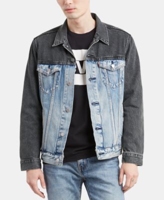 macy's levi denim vest