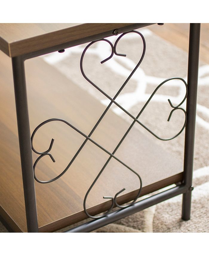 Household Essentials Victorian Coffee Table with Storage Shelf Macy's