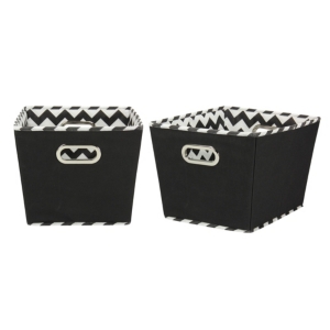 Household Essentials 2-Tone Medium Tapered Storage Bins