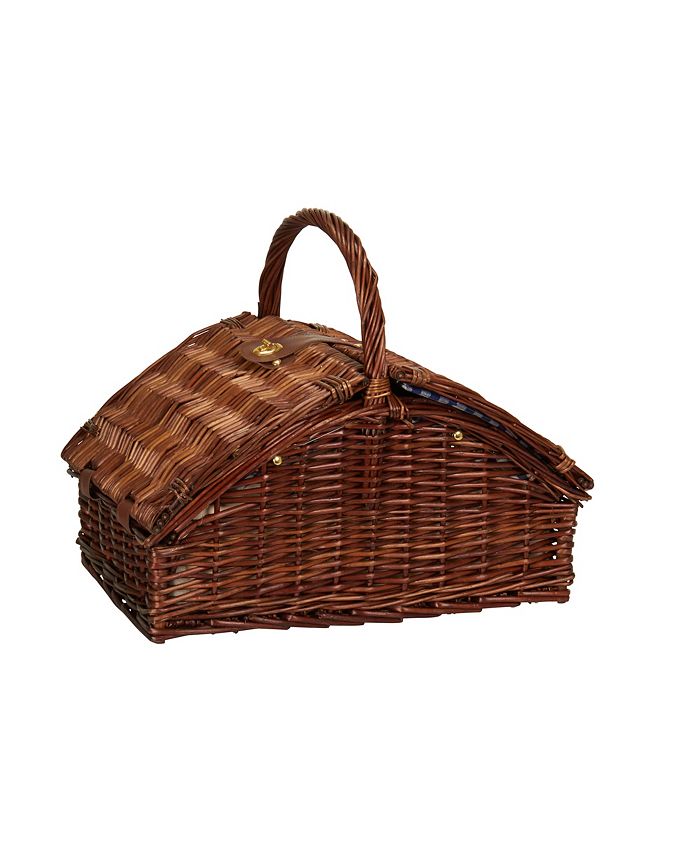 Household Essentials Willow Picnic Basket, Service for 4 Macy's