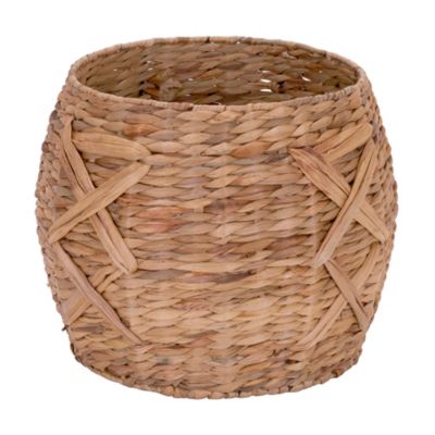 X-Weave Round Wicker Floor Basket