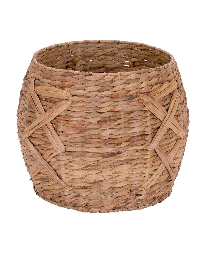 Household Essentials XWeave Round Wicker Floor Basket Macy's