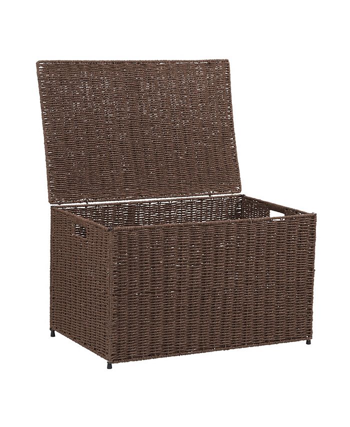 Household Essentials Large Wicker Storage Chest Macy's