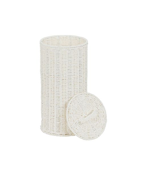 Household Essentials Paper Rope Wicker Toilet Paper Roll Holder
