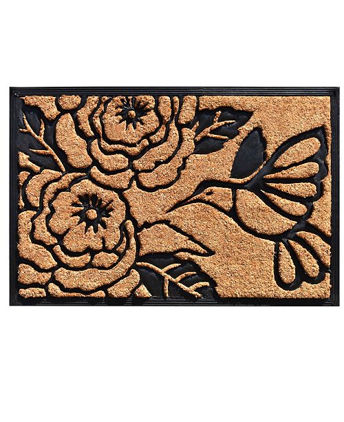 Home More Hummingbird Haven 24 X 36 Coir Rubber Doormat