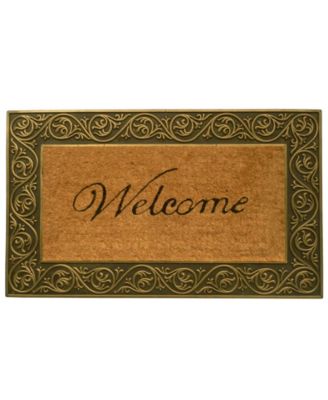 Home & More - Prestige Welcome 18" x 30" Coir/Rubber Doormat