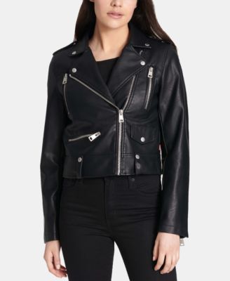 levi's faux leather moto jacket