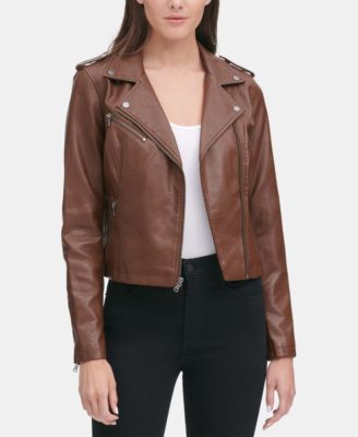 Levi's Women's Faux-Leather Moto Jacket 