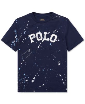 polo paint splatter shirt men's