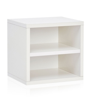 Way Basics Eco Stackable Connect Storage Cube with Shelf