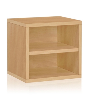 Way Basics Eco Stackable Connect Storage Cube with Shelf