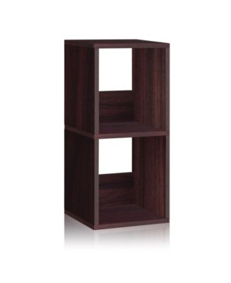 Way Basics Eco 2 Shelf Duo Narrow Bookcase and Storage Shelf - Macy's