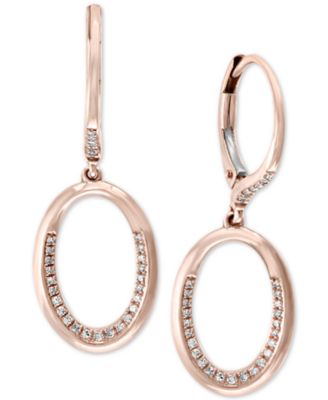 EFFY Collection - Diamond Drop Earrings (1/4 ct. t.w.) in 14k Rose Gold