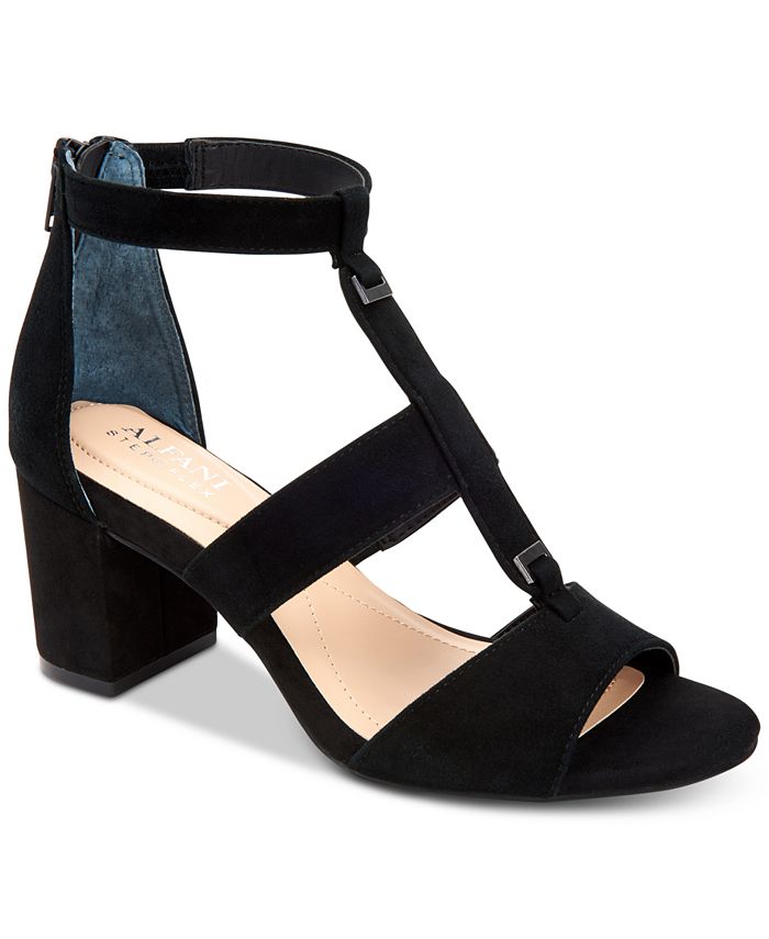 Alfani Elianaa Step 'N Flex Suede Dress Sandals, Created for Macy's ...