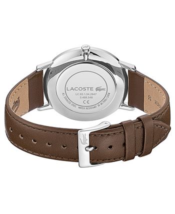 Lacoste - Men's Moon Ultra Slim Brown Leather Strap Watch 40mm
