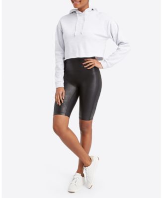 SPANX - Faux-Leather Bike Shorts
