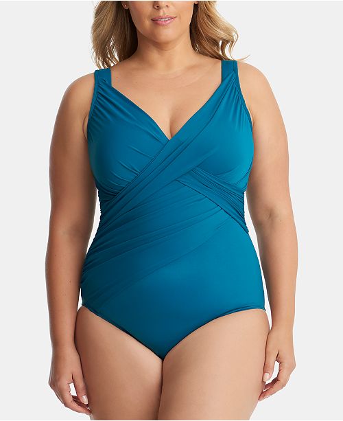 plus size swimsuits at macy's