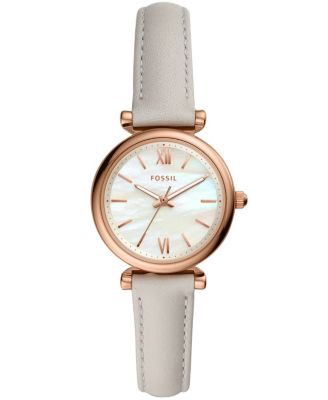 white fossil watch women's