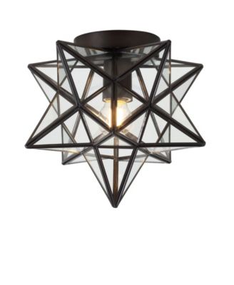 Stella Moravian Star Metal/Glass LED Flush Mount