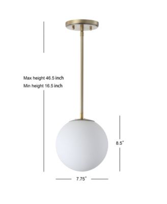 Bleecker Metal/Glass Globe LED Pendant