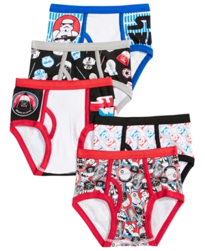 Star Wars Boys' or Little Boys' 5-Pack Underwear