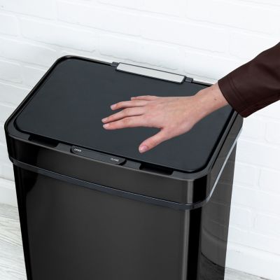 Honey Can Do - 50L Stainless Steel Trash Can with Motion Sensor