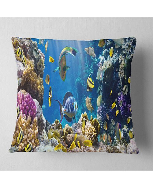 Design Art Designart Fish In Coral Reef Seascape Photography