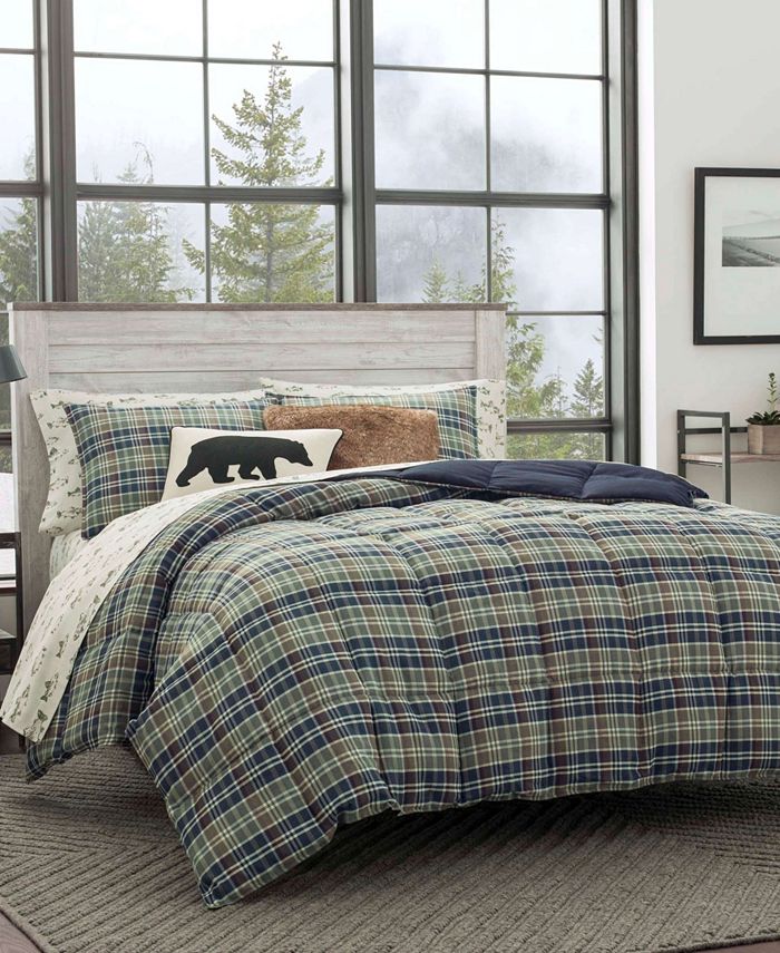 Eddie Bauer Rugged Plaid Comforter Sets Reviews Comforter Sets Bed Bath Macy S