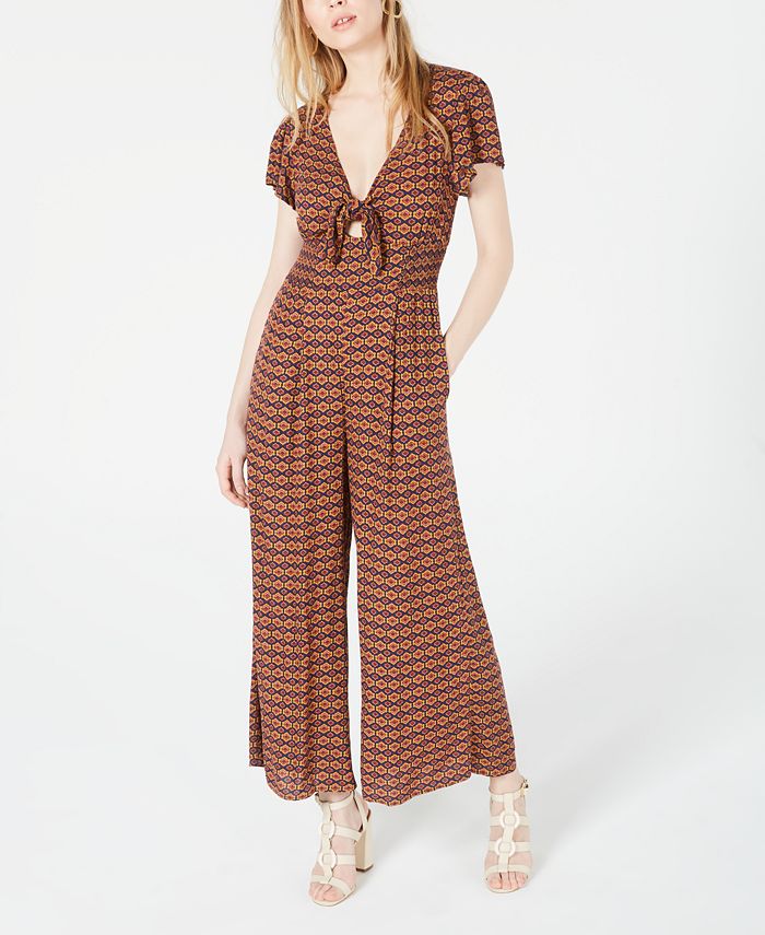Cotton Candy TieFront Jumpsuit Macy's