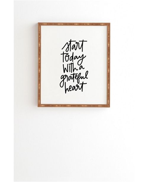 Deny Designs A Grateful Heart Framed Wall Art Reviews Wall Art Macy S