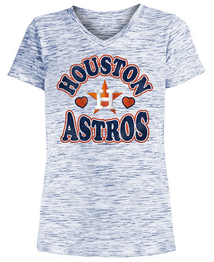 5th & Ocean Houston Astros Big Girls Camo V-Neck T-shirt - Macy's