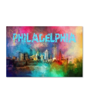 Trademark Global Jai Johnson 'sending Love To Philadelphia' Canvas Art In Multi