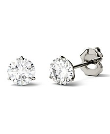 Moissanite Martini Stud Earrings (1-3 ct. t.w. Diamond Equivalent) in 14k White or Yellow Gold