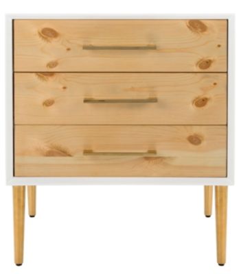 Safavieh - Vanda 3-Drawer Beetlewood Side Table