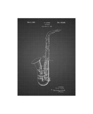 Trademark Innovations Cole Borders 'conn A Melody Saxophone' Canvas Art In Multi