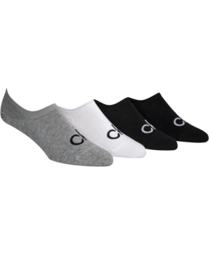 Calvin Klein Men's 4-Pk Logo Liner Socks