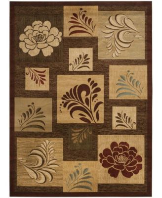 Lyndhurst LNH554 Brown and Multi 8' x 11' Area Rug