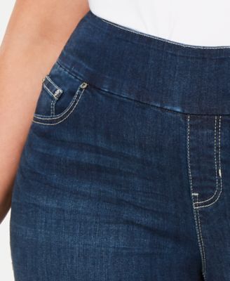 Style & Co Plus Size Wide-Leg Capri Jeans, Created for Macy's