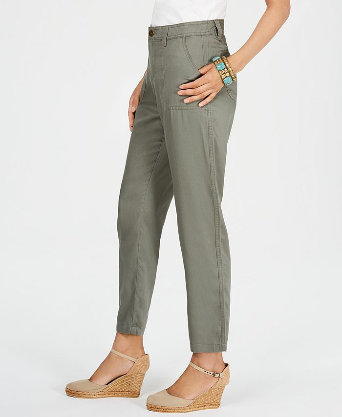 Style & Co Petite Tencel® Tapered Pants, Created for Macy's - Macy's
