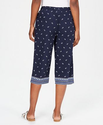 Karen Scott Petite Anchor Print Capri Pants Created for Macy s