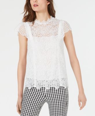 Elie Tahari - Zandaya Floral Crochet Top