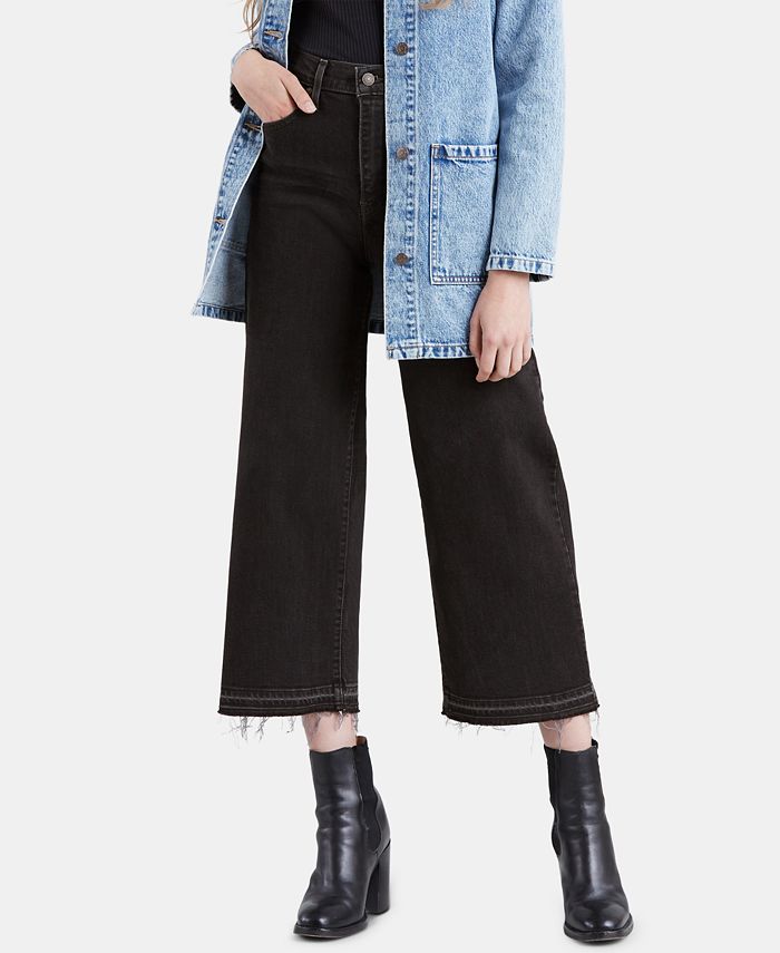 Levi's Women's Mile High Wide-Leg Cropped Jeans & Reviews - Women - Macy's