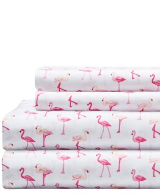 Whimsical Printed Microfiber 4-Pc. Sheet Set, King