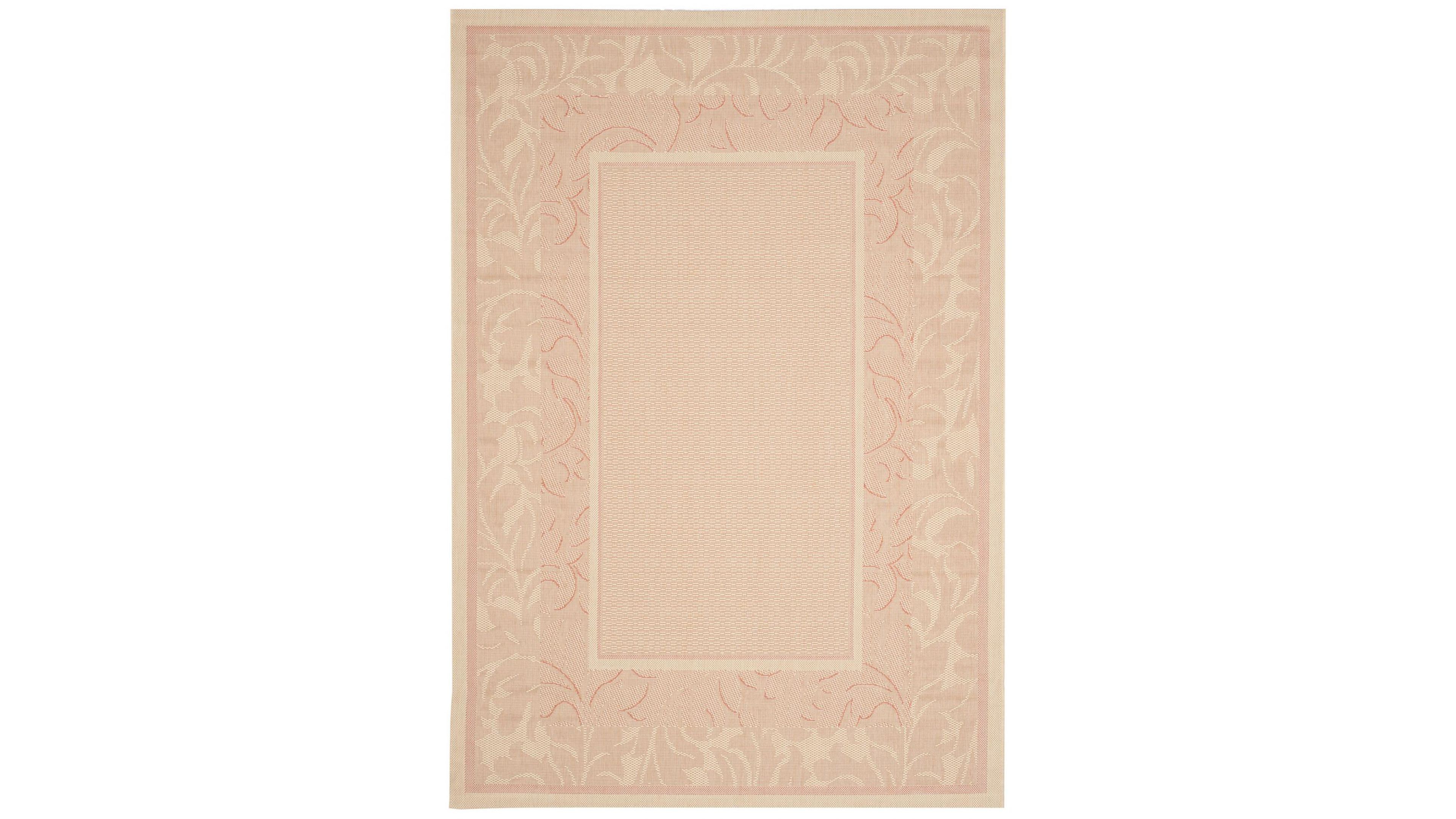 Safavieh Courtyard CY1704 Natural and Terra 5'3" x 7'7" Outdoor Area Rug