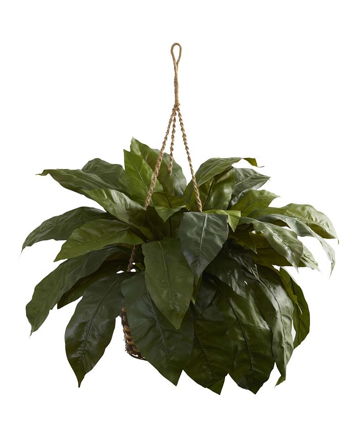 Nearly Natural Double Giant Birds nest Hanging Basket Macy's