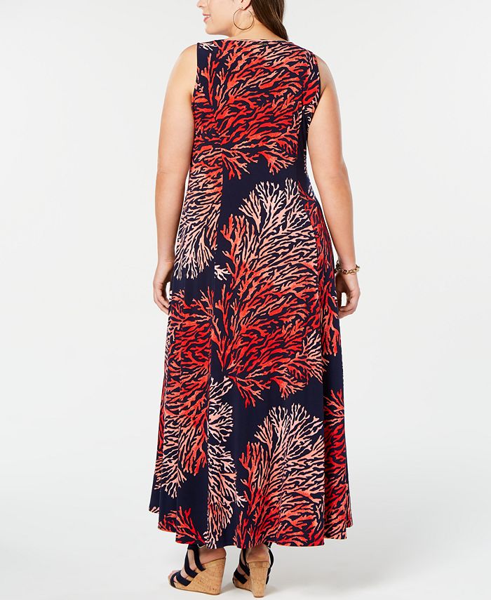 Michael Kors Plus Size Tahitian Reef Maxi Dress & Reviews - Dresses ...